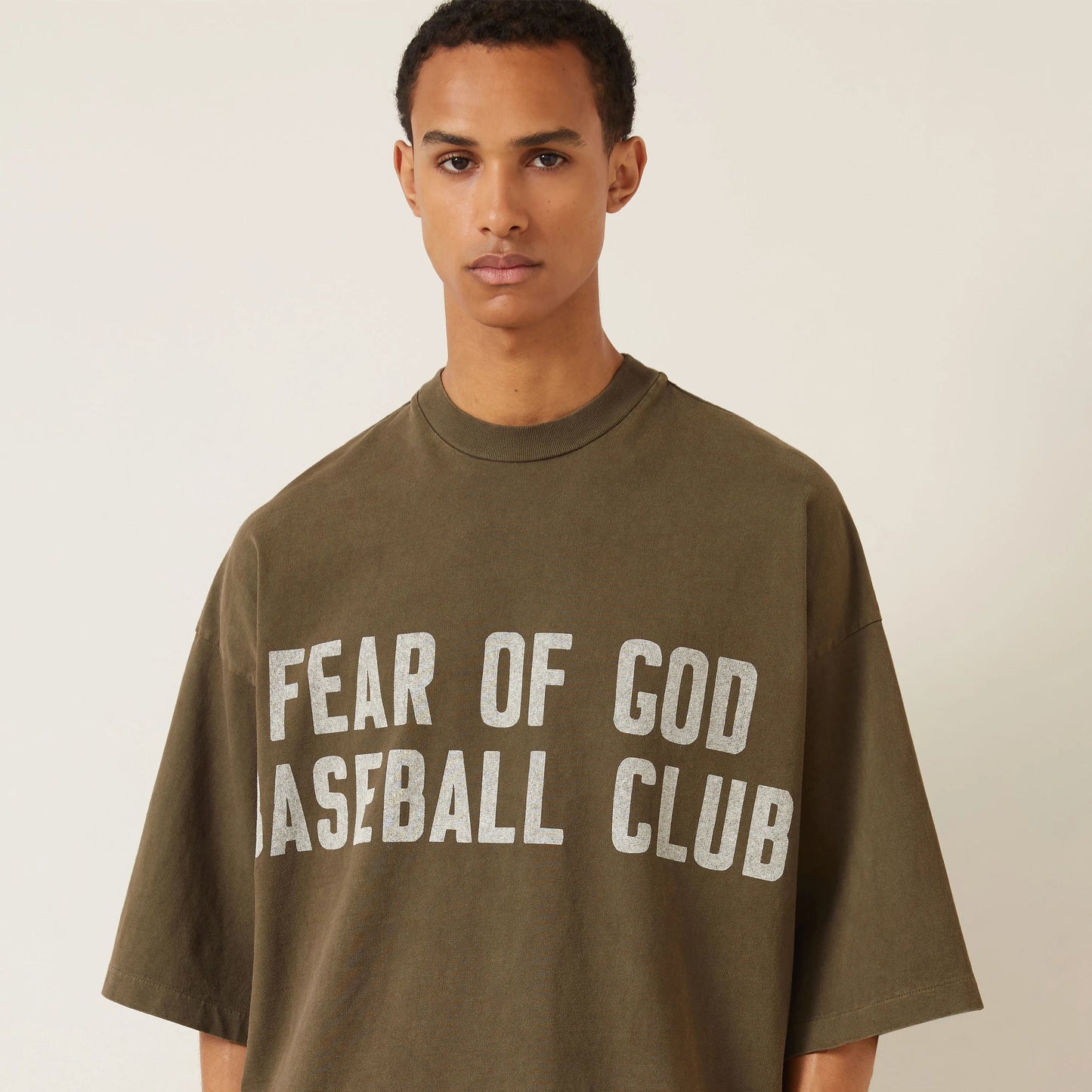 Fear of God Baseball Club Tee - "Faded Brown"