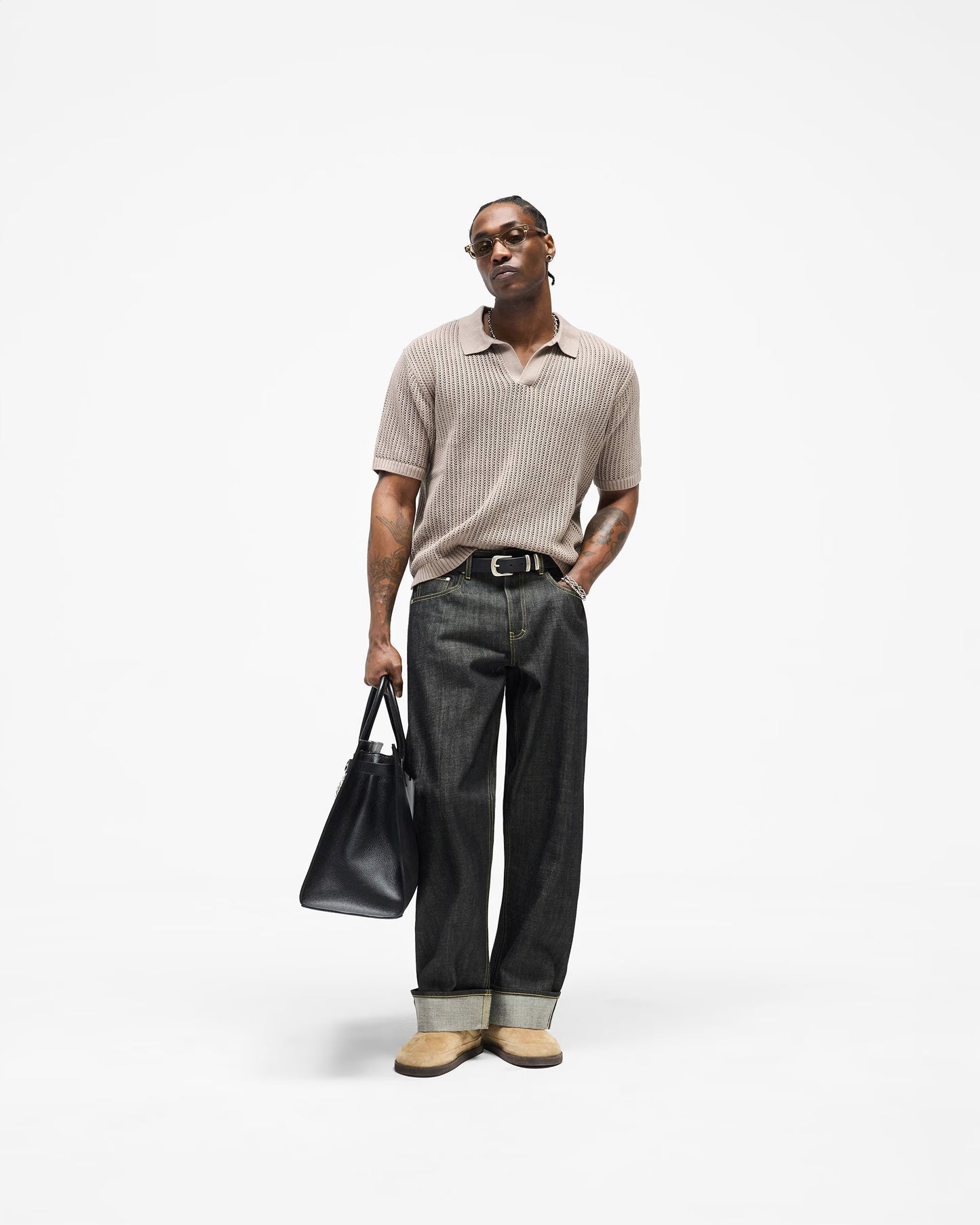 Represent Beverly Knit Polo - "Vintage Khaki"