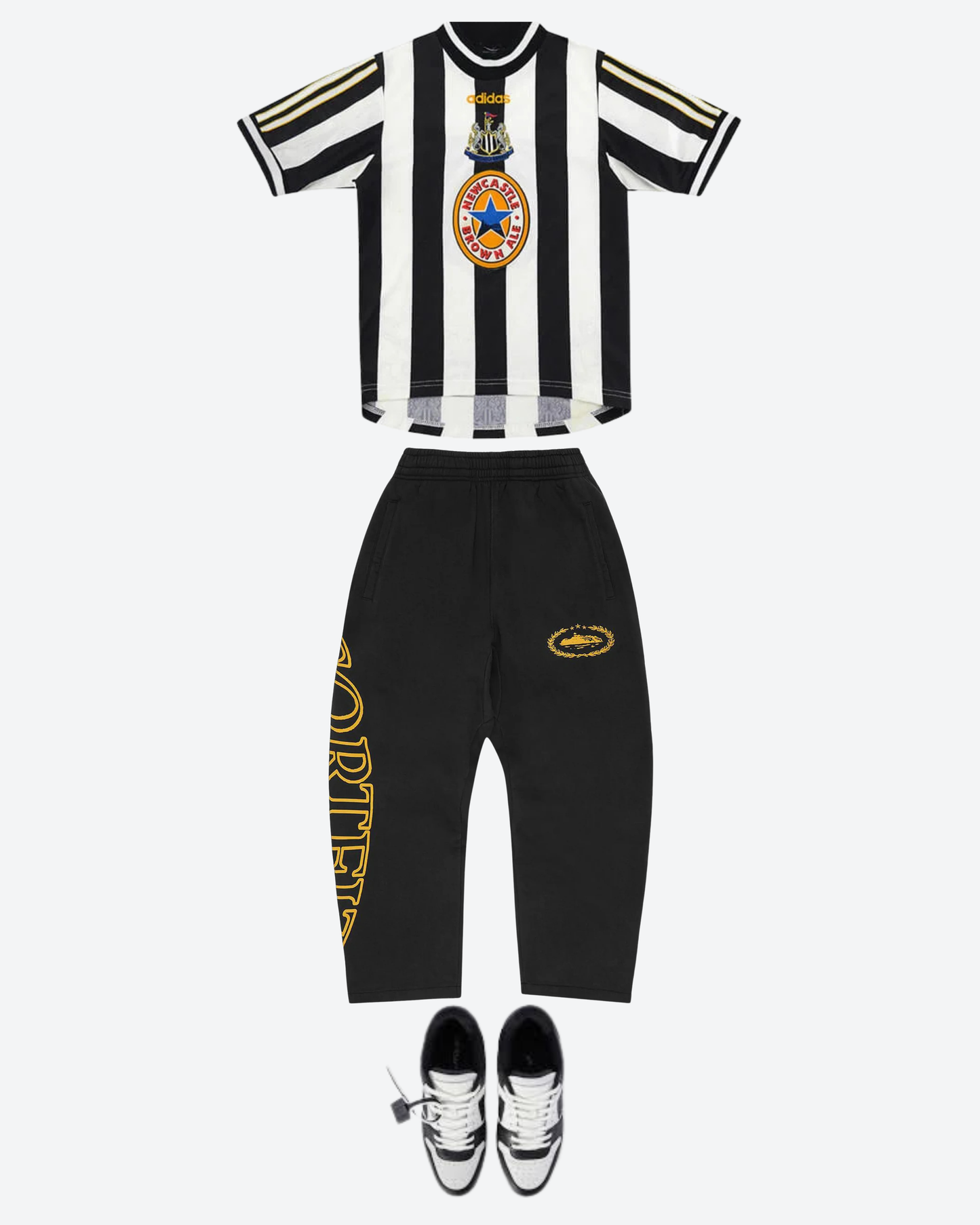Newcastle United F.C. 1997/99 Home Retro Football Shirt