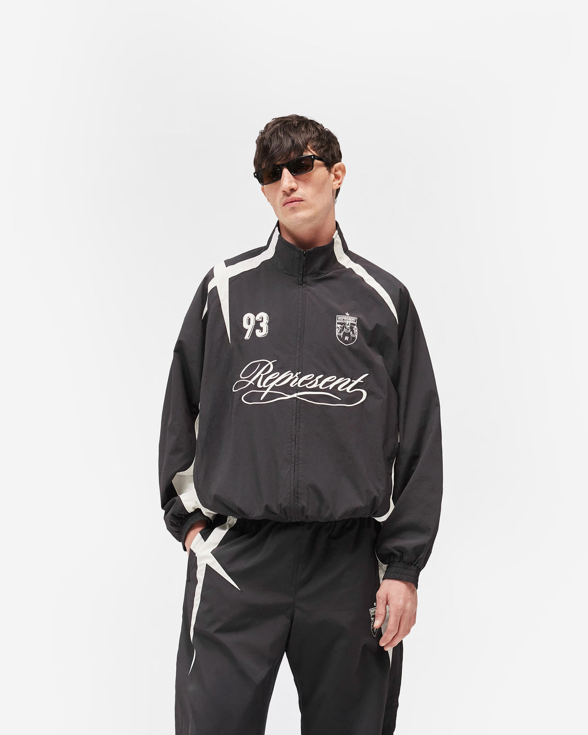 Represent Track Star Jacket - "Jet Black"