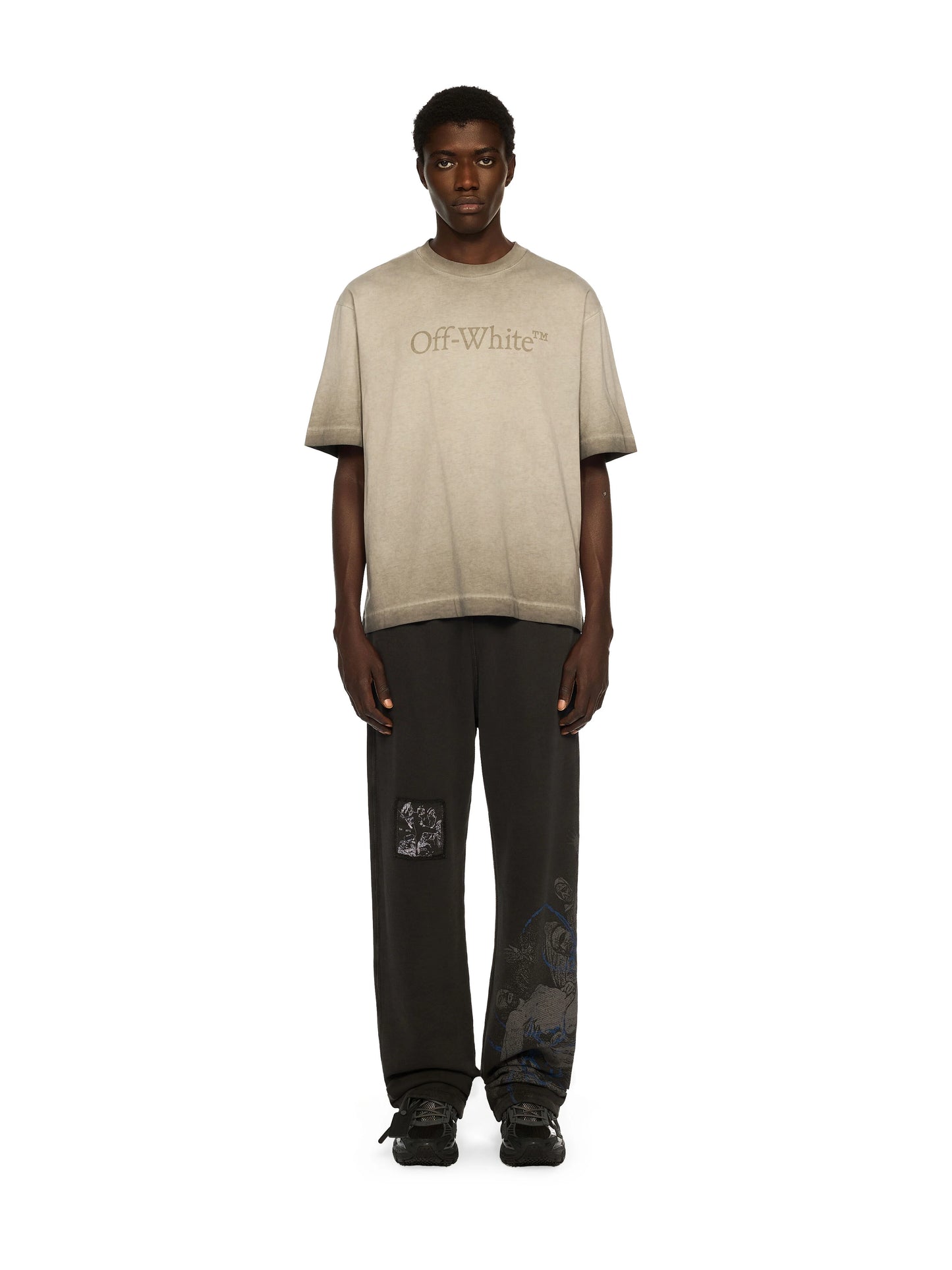 Off-White Laundry Skate Logo Tee - "Degrade Black"