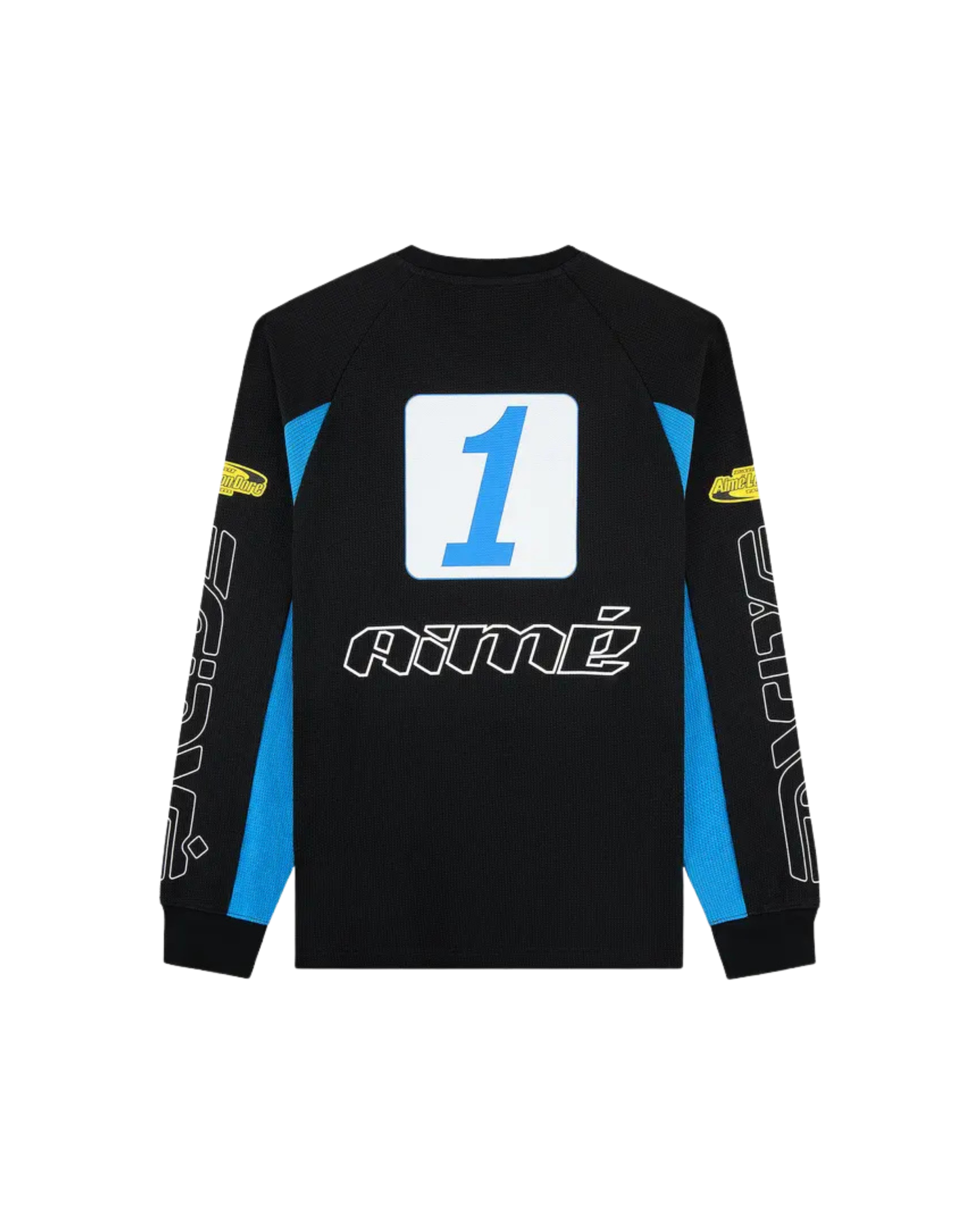 Aimé Leon Dore Long-Sleeve Mesh Waverunner Tee - "Jet Black"