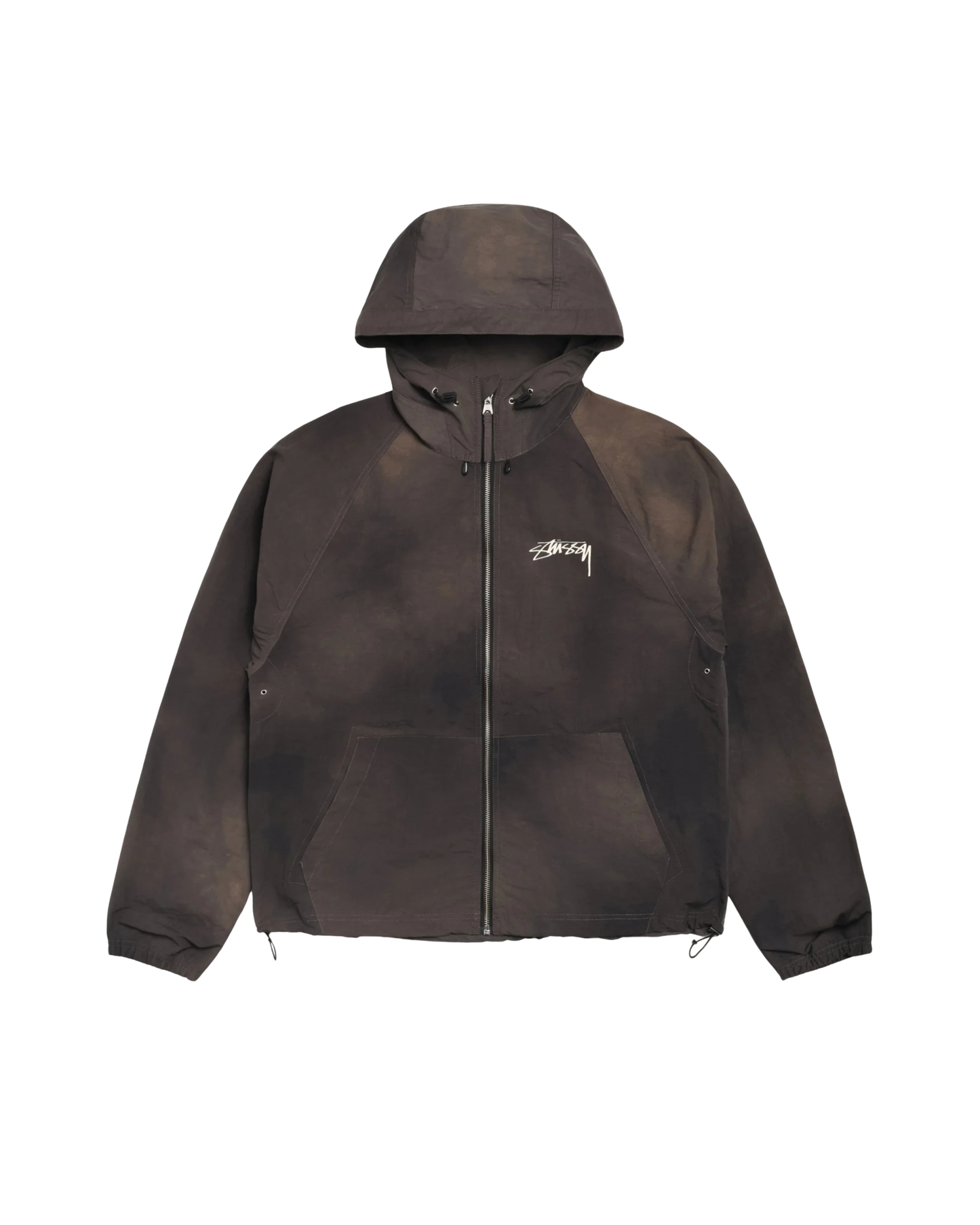 Stussy Beach Shell Wave Dye Jacket - "Black"