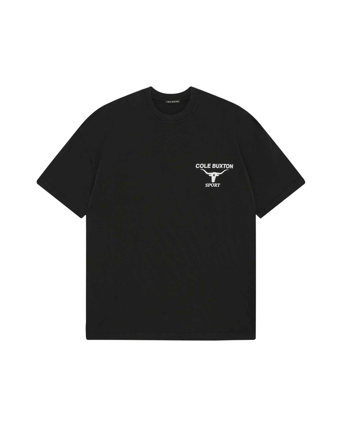 Cole Buxton Longhorn T-shirt - "Vintage Black"