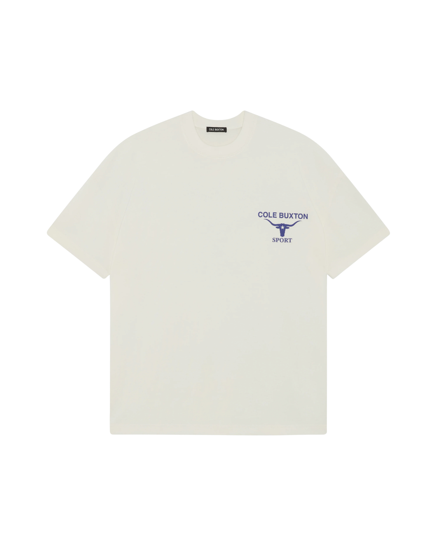Cole Buxton Longhorn T-shirt - "Vintage White"