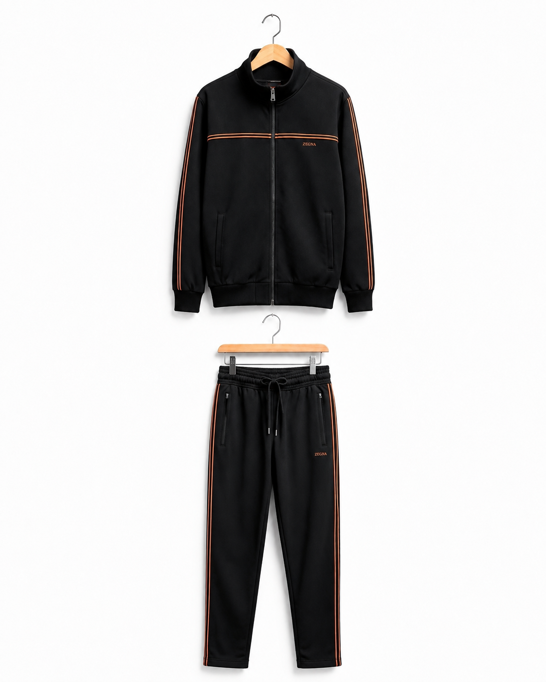 Zegna Signature Tracksuit - "Black/Brown"