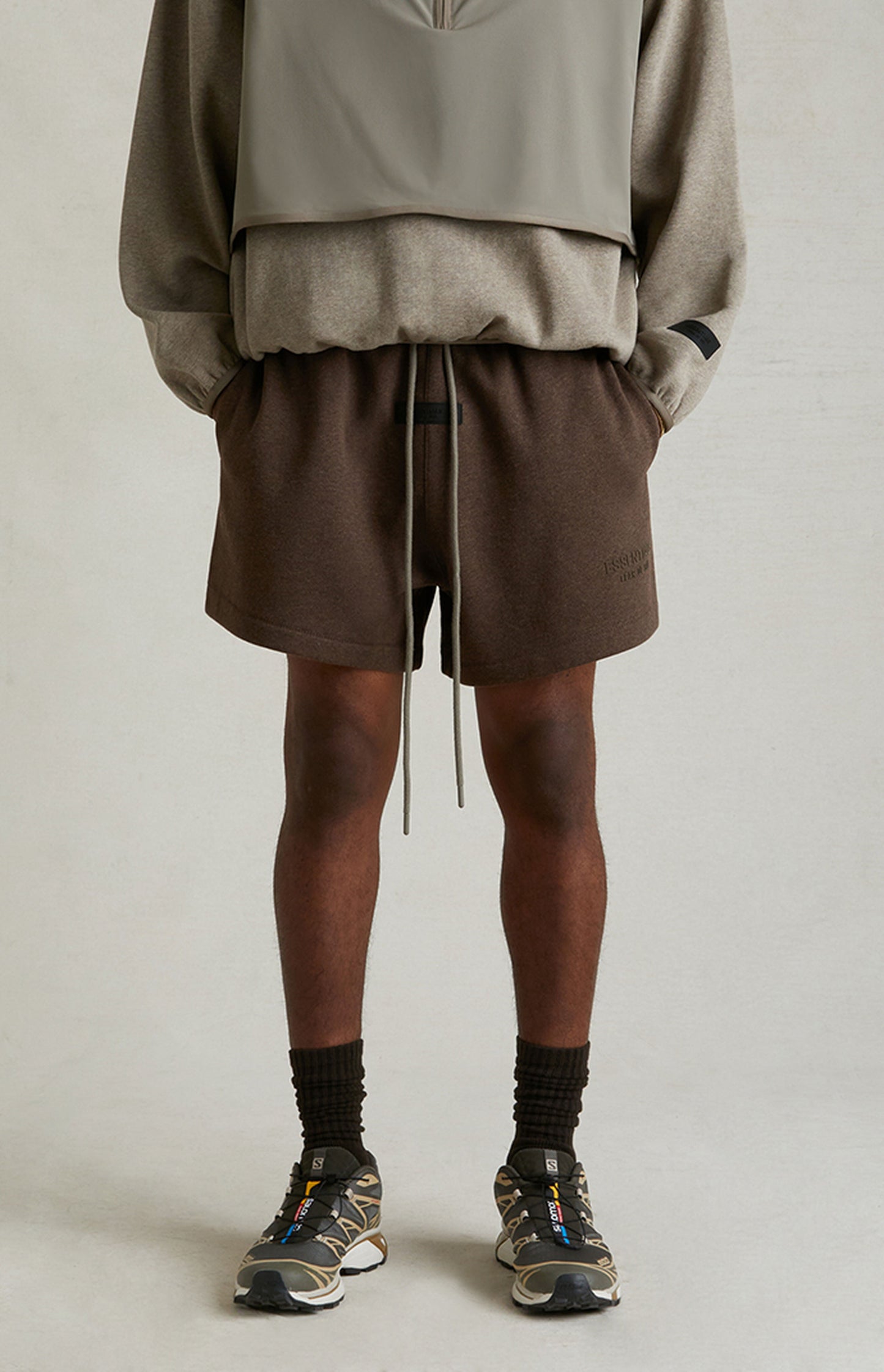 Fear of God Essentials Core Collection Sweatshort - "Heather Wood"