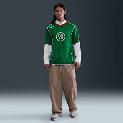 Nike Total 90 Dri-FIT Football Shirt - "Classic Green/Sporty Red"
