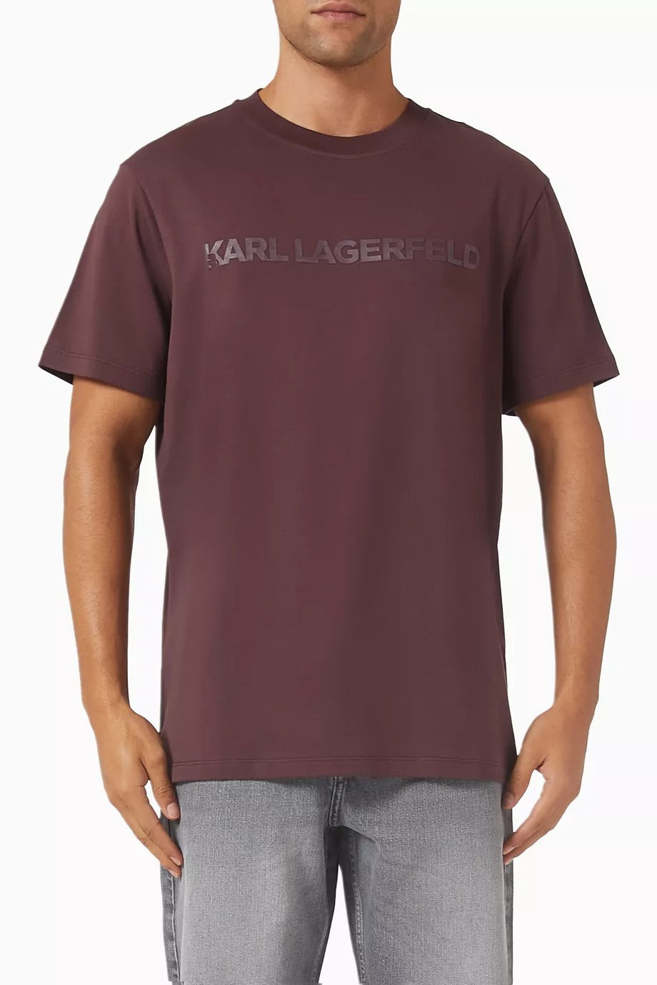 Karl Lagerfeld Print T-shirt - "Brown"