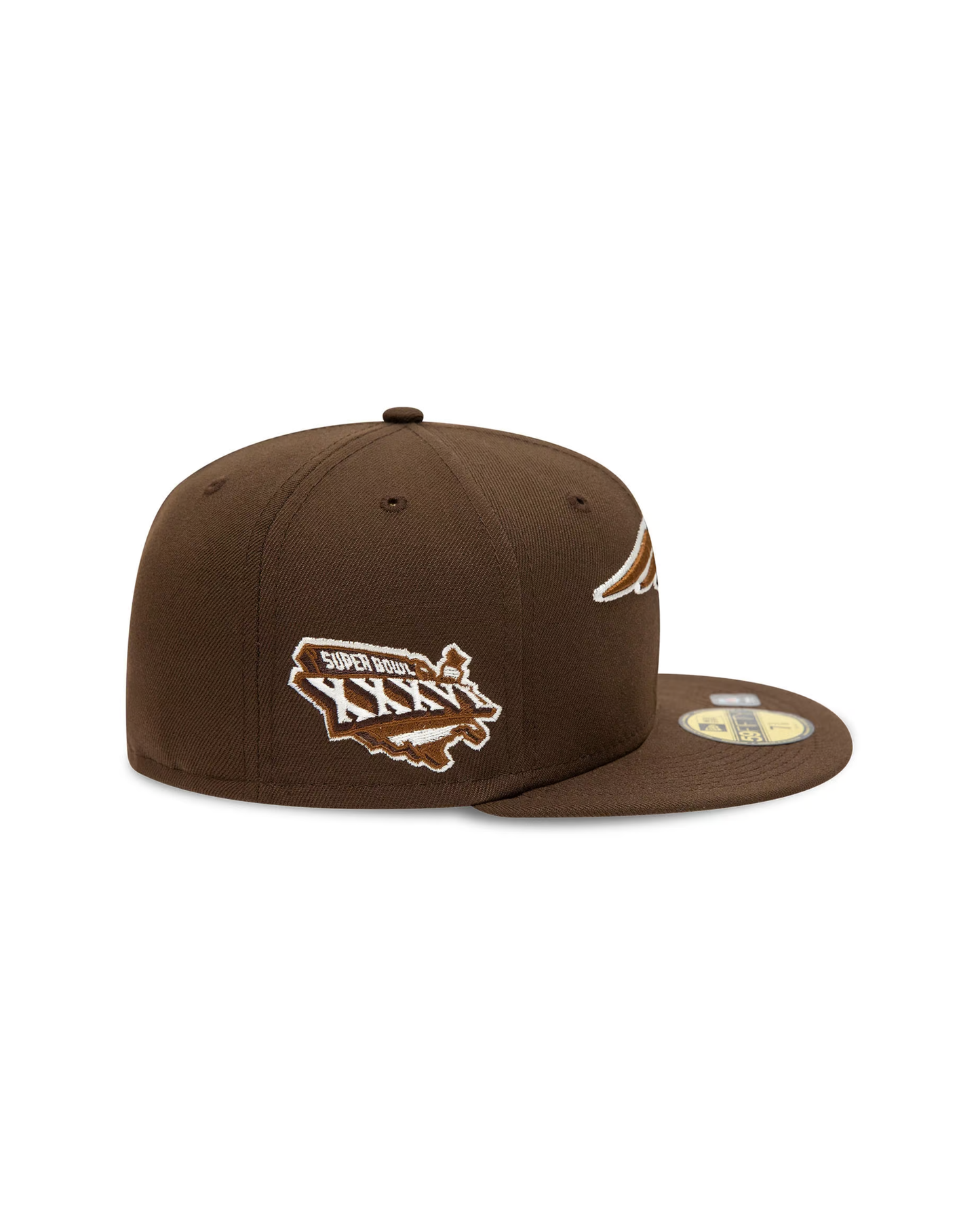 New England Patriots Walnut Super Bowl XXXVI New Era 59FIFTY Fitted NFL Cap