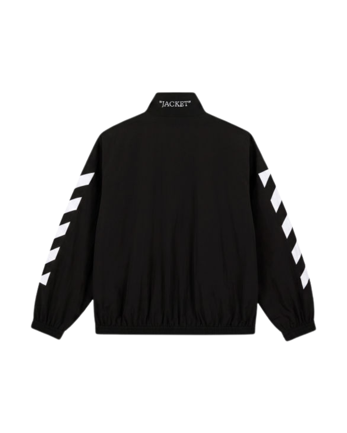 Off-White Diagonal arrow pattern zip-up jacket - "Black"