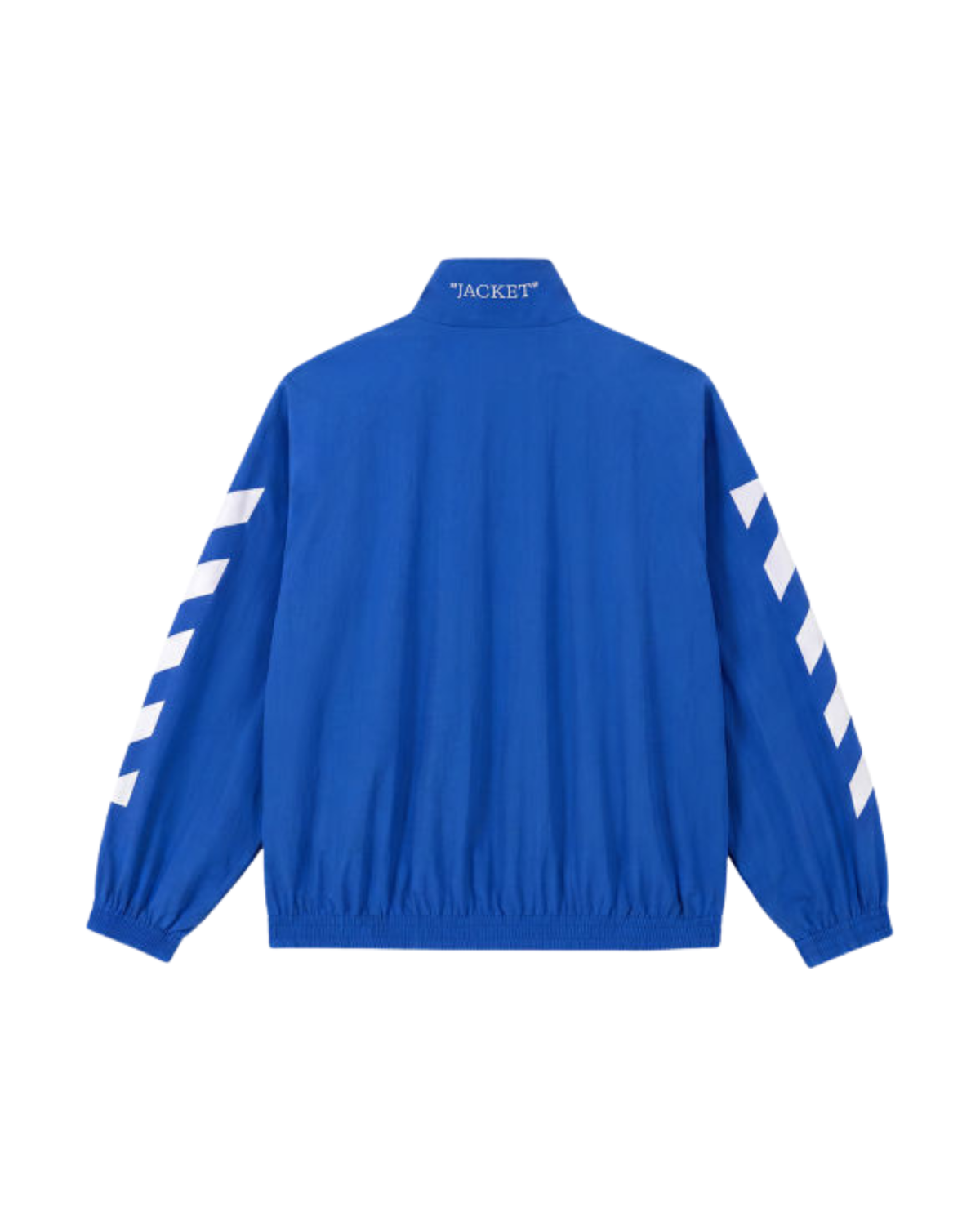 Off-White Diagonal arrow pattern zip-up jacket - "Blue"