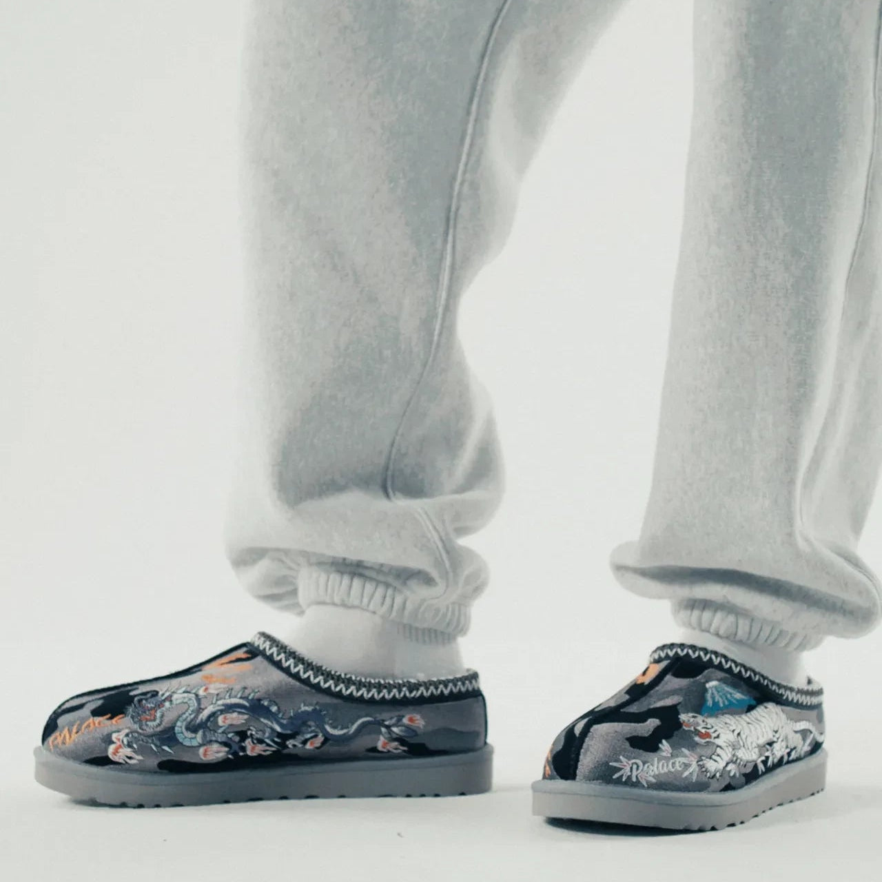 UGG x Palace Tasman Slippers - "Black Camo"