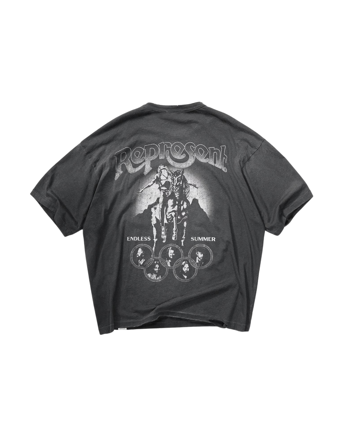 Represent x Beach Boys Endless Summer T-Shirt - "Stained Black"