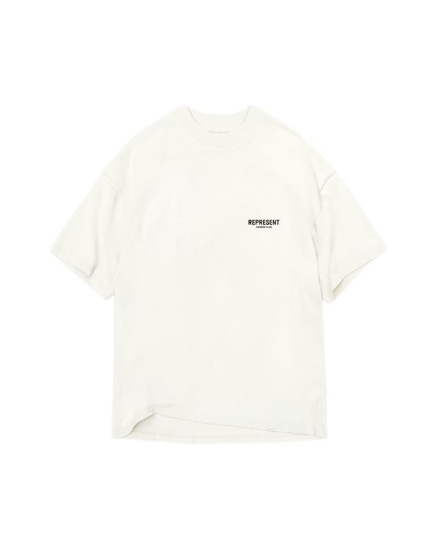 Represent Owner's Club T-Shirt - "Flat White/Black"