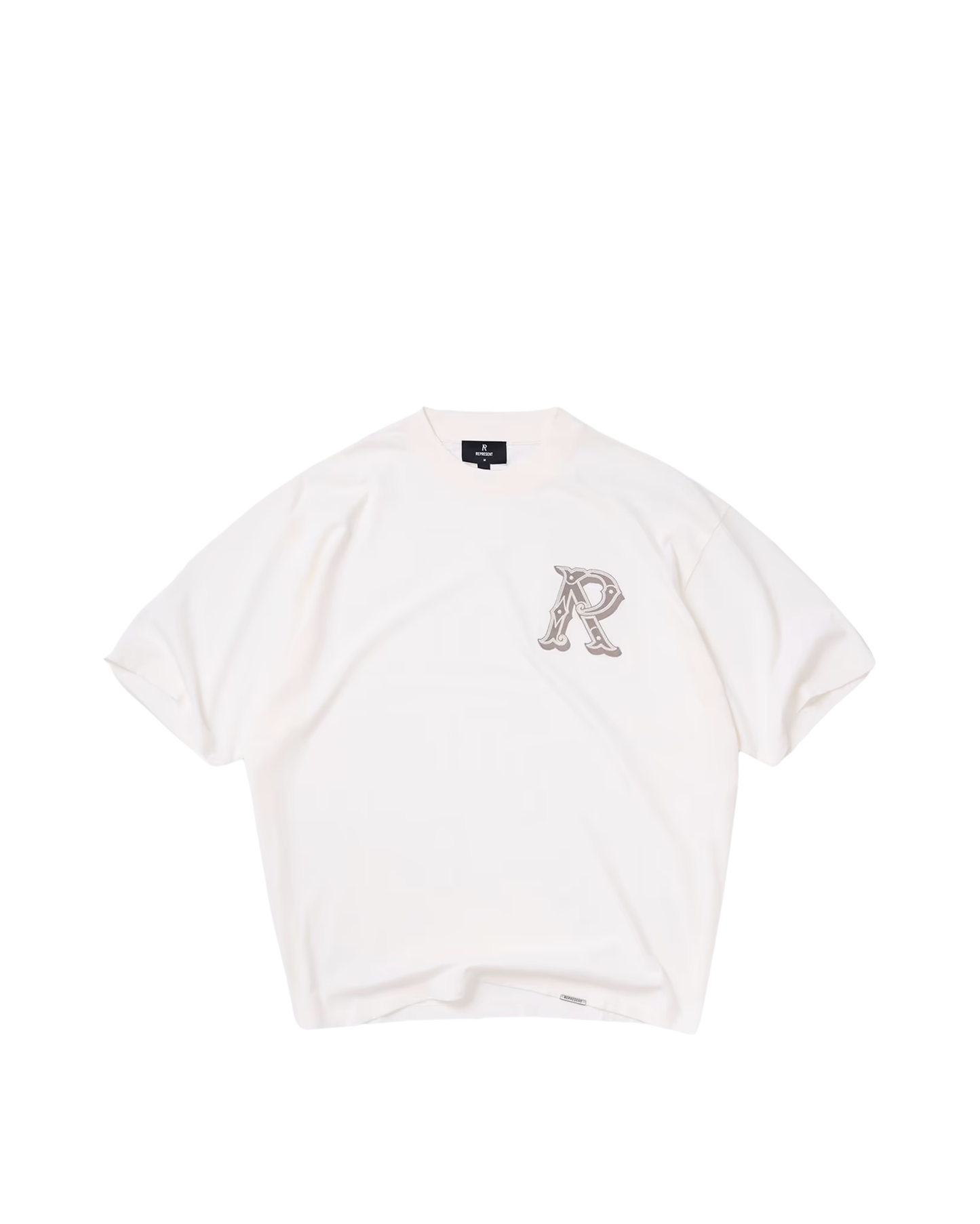 Represent Western Initial T-Shirt - "Flat White"