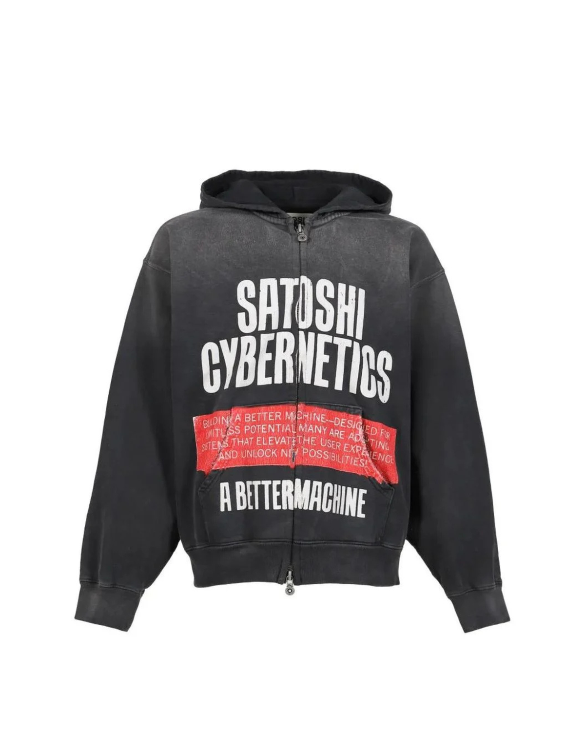 Satoshi Nakamoto Cybernetics Hoodie - "Vintage Black"