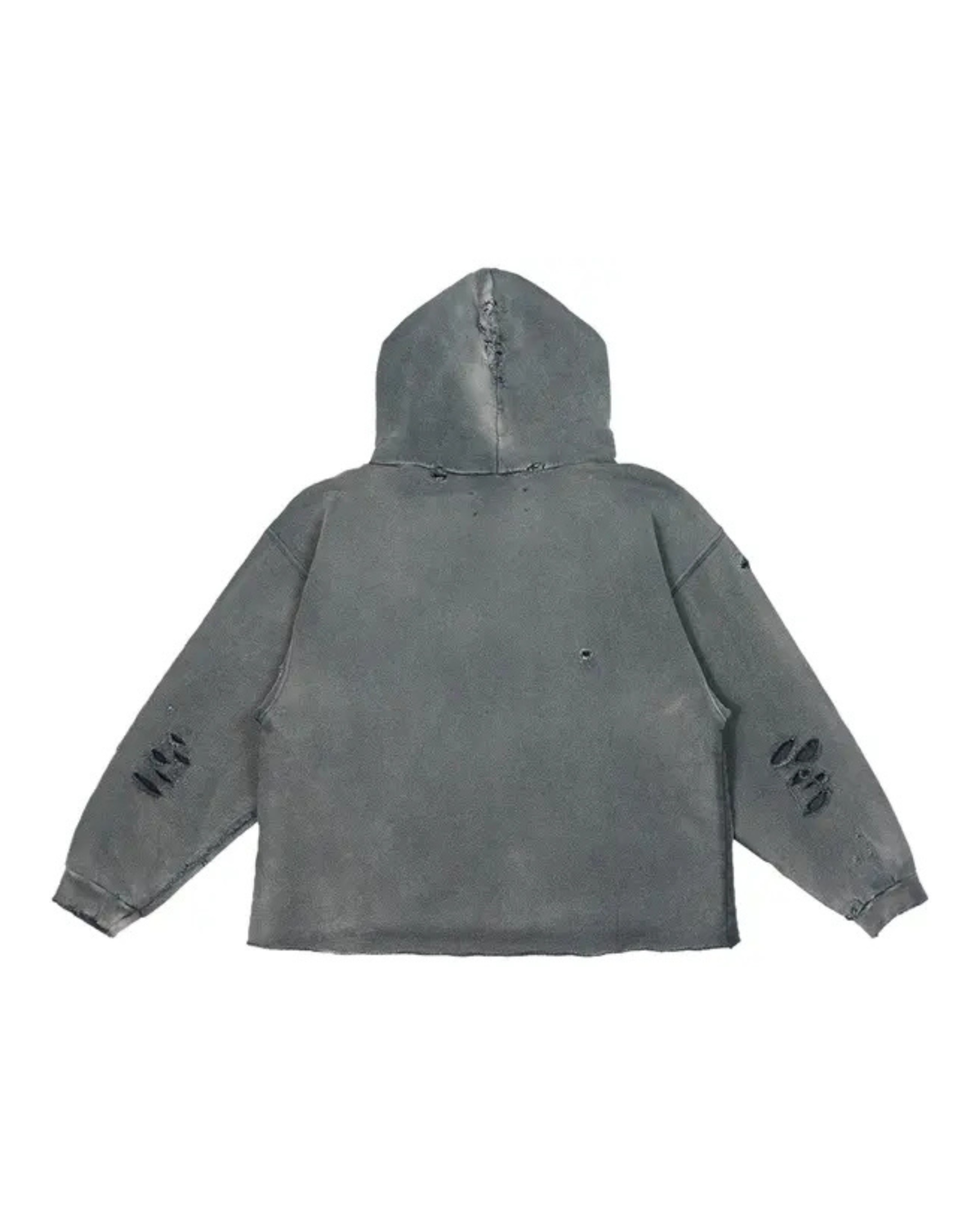 Satoshi Nakamoto Destructo Hoodie - "Washed Black"