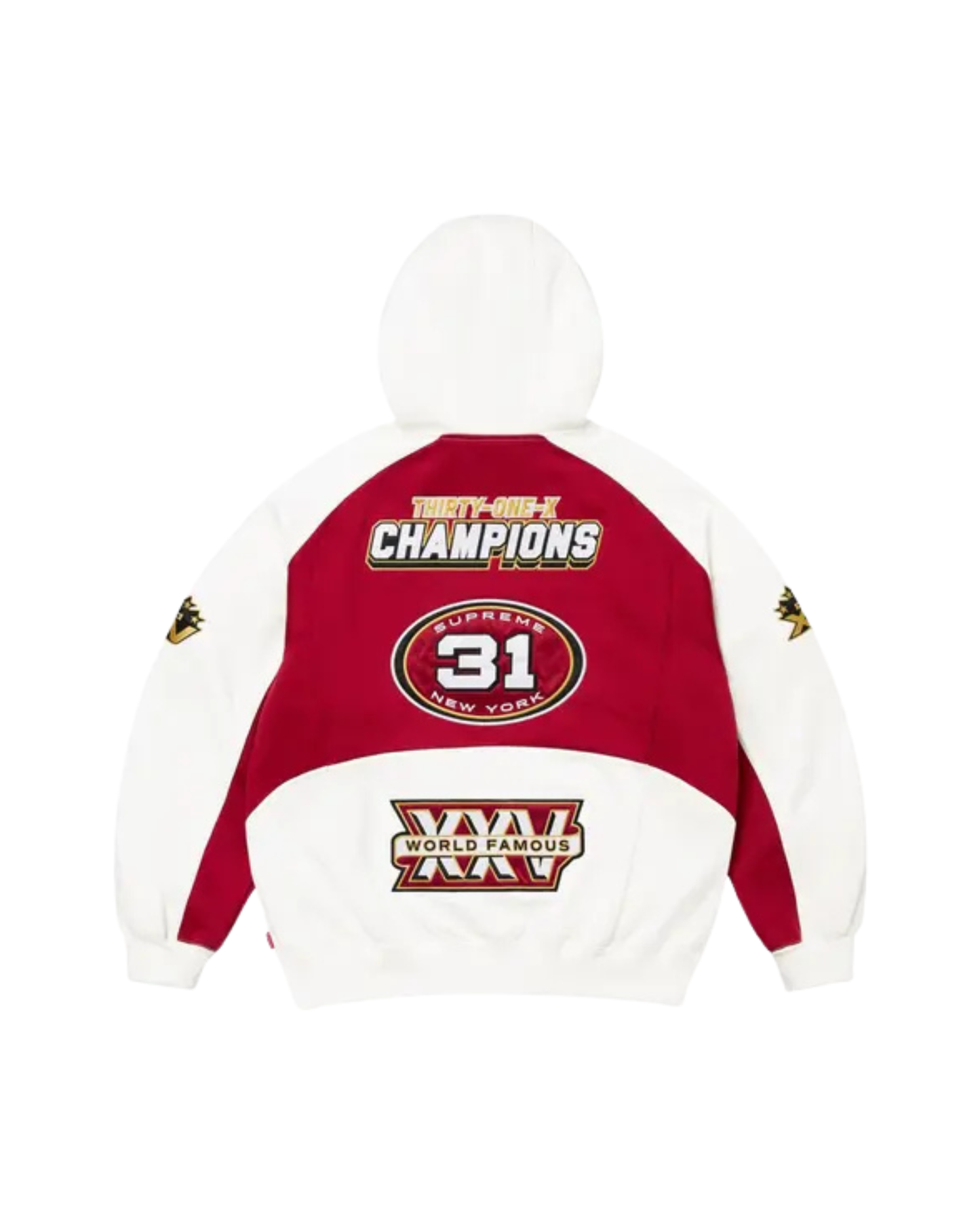 Supreme Football Zip Up Hoodie - "White"