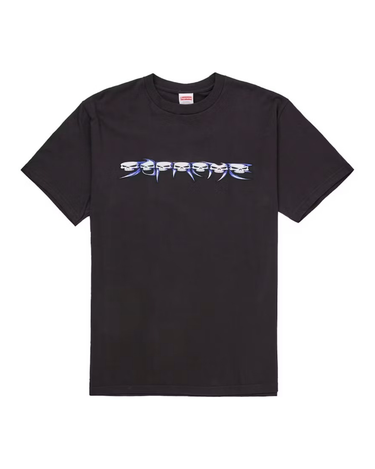 Supreme Skulls Spellout Tee - "Black"