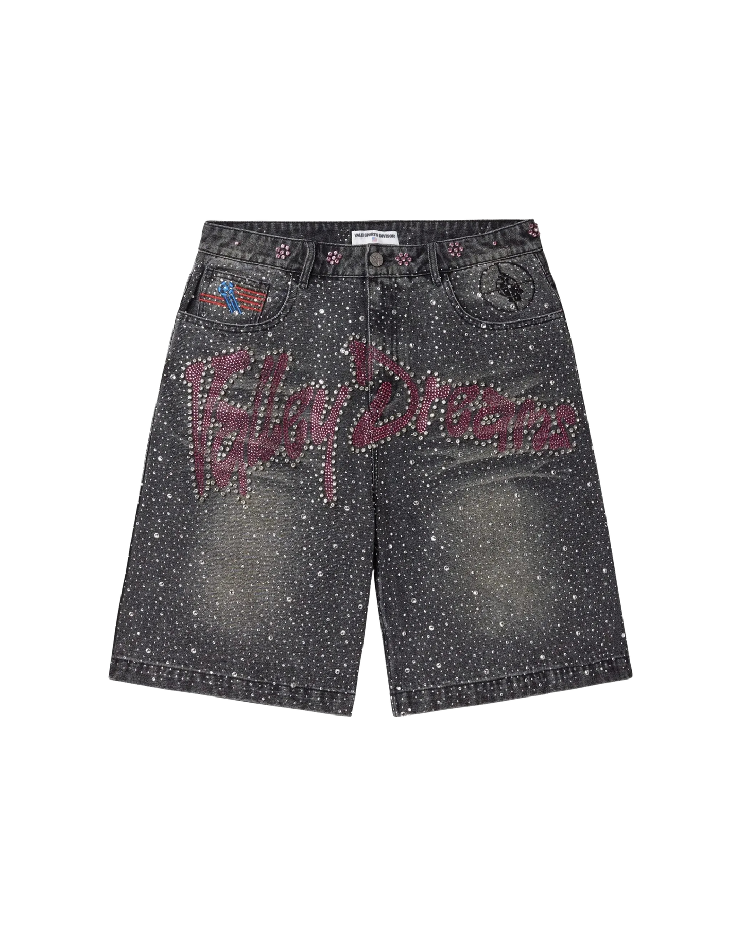 Vale Forever Iced Out Jorts - "Black"