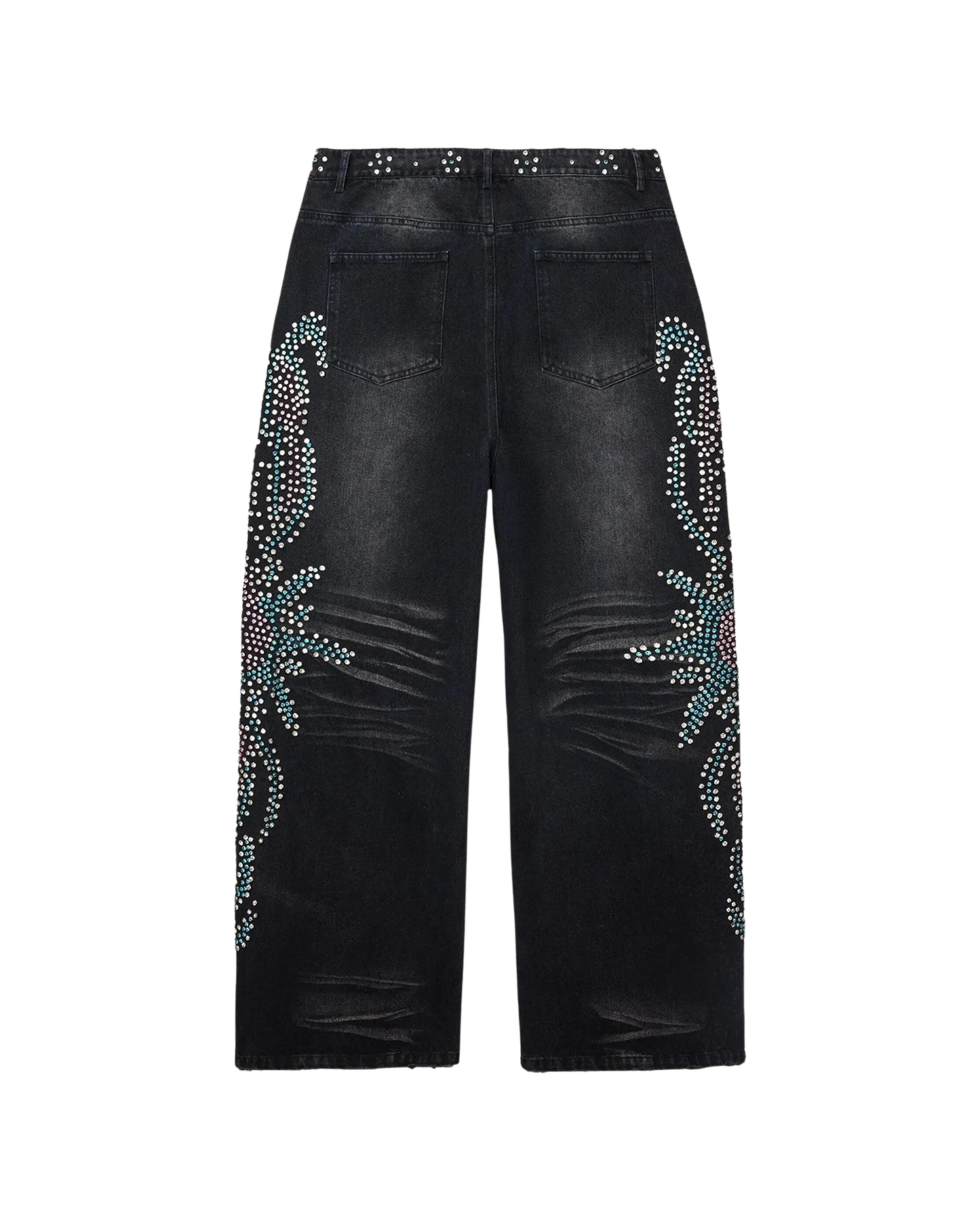 Vale Forever Rhinestone-embellished Jeans - "Black"