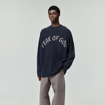 Fear Of God 'F OF G' Long Sleeve Tee - "Black"