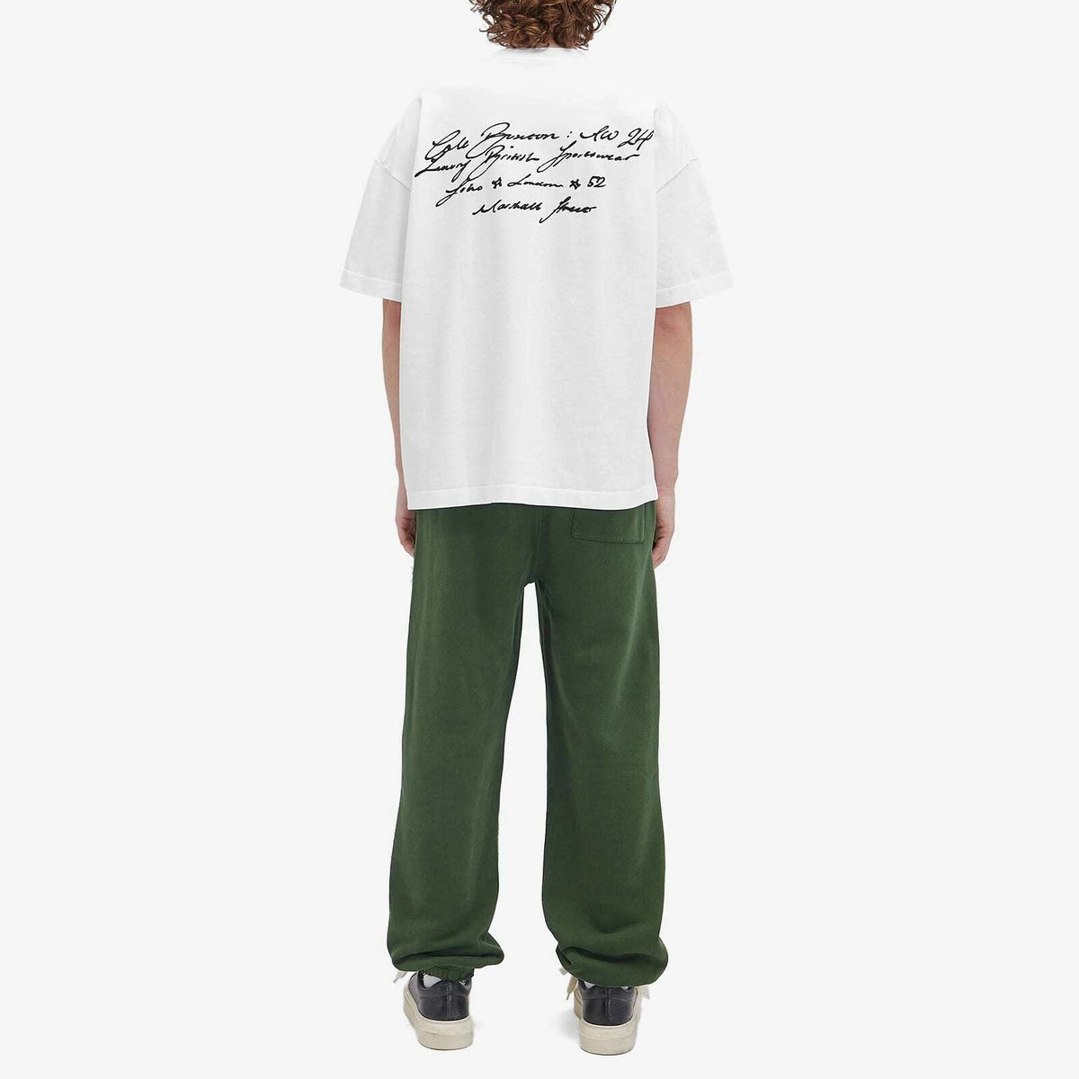 Cole Buxton Script Logo T-Shirt - "White"