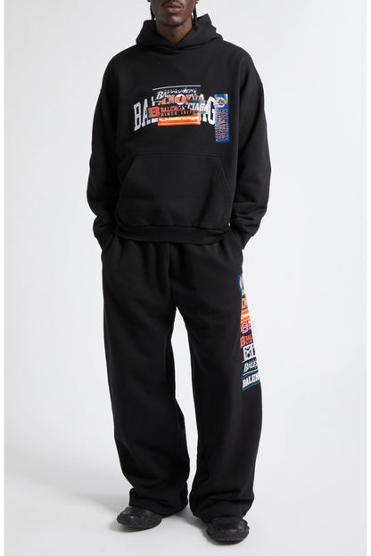 Balenciaga Medium Fit Graphic Hoodie - "Black"
