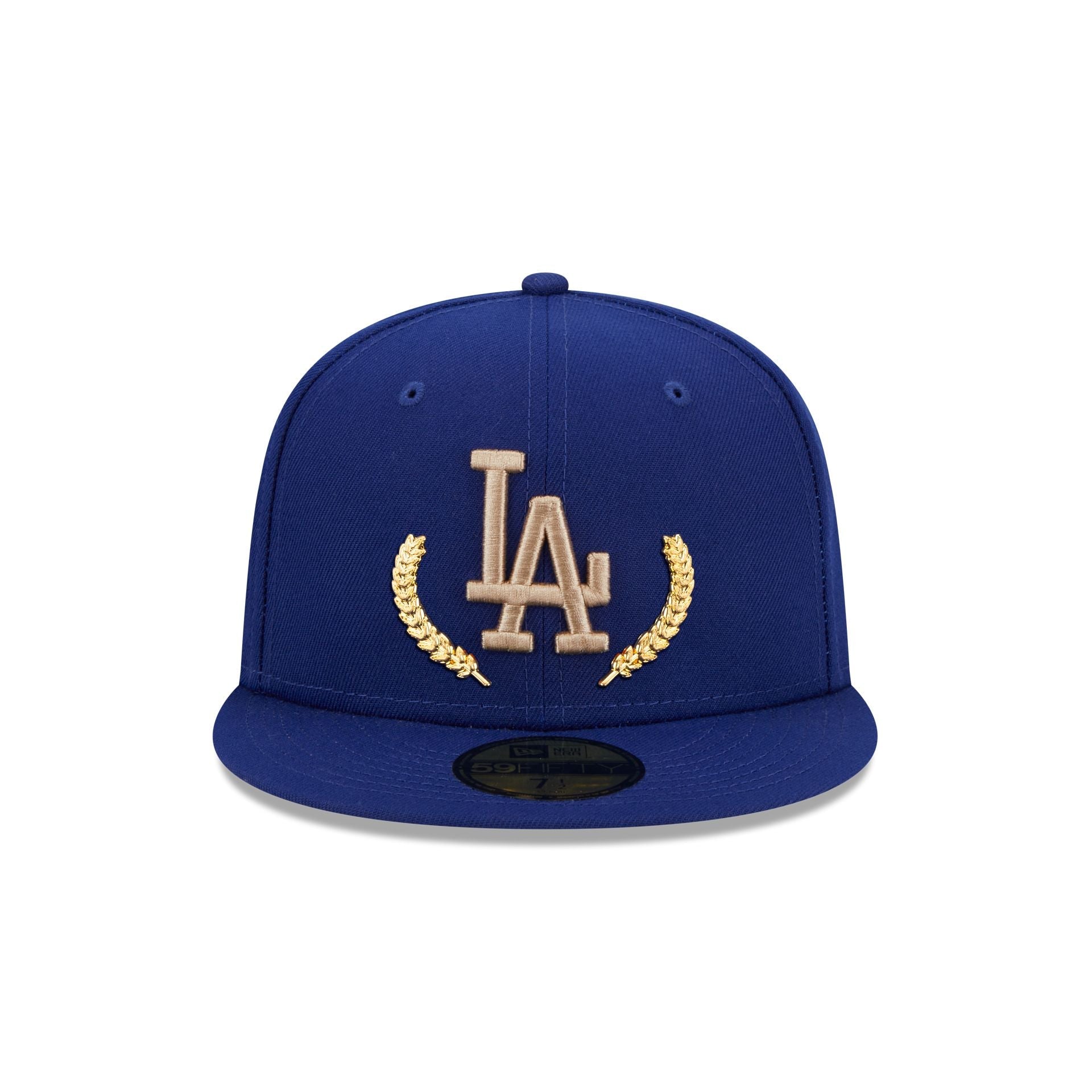 Los Angeles Dodgers Gold Leaf 59FIFTY Fitted Hat image 1