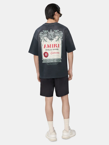 Amiri Chateau Stamp Oversized Tee - "Black"