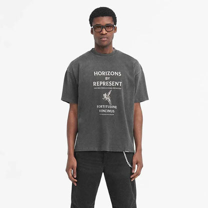 Represent Horizons T-Shirt - "Aged Black"