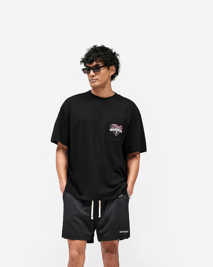 Represent x Mels Diner T-Shirt - "Jet Black"