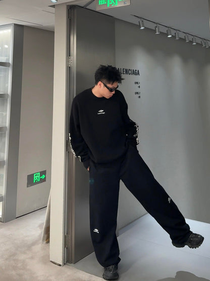 Balenciaga 3B Sports Icon Track Pants - "Black"