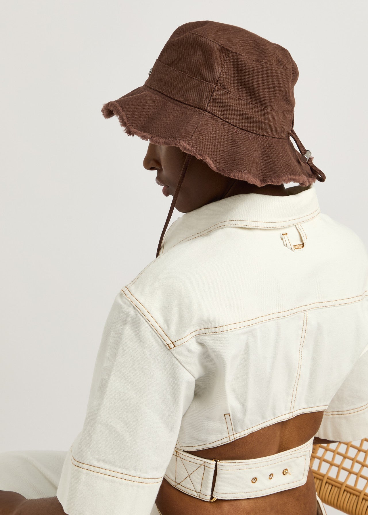 Jacquemus Le Bob Artichaut Bucket Hat - "Brown"