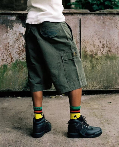 Corteiz Starz Socks - "Black & Yellow"