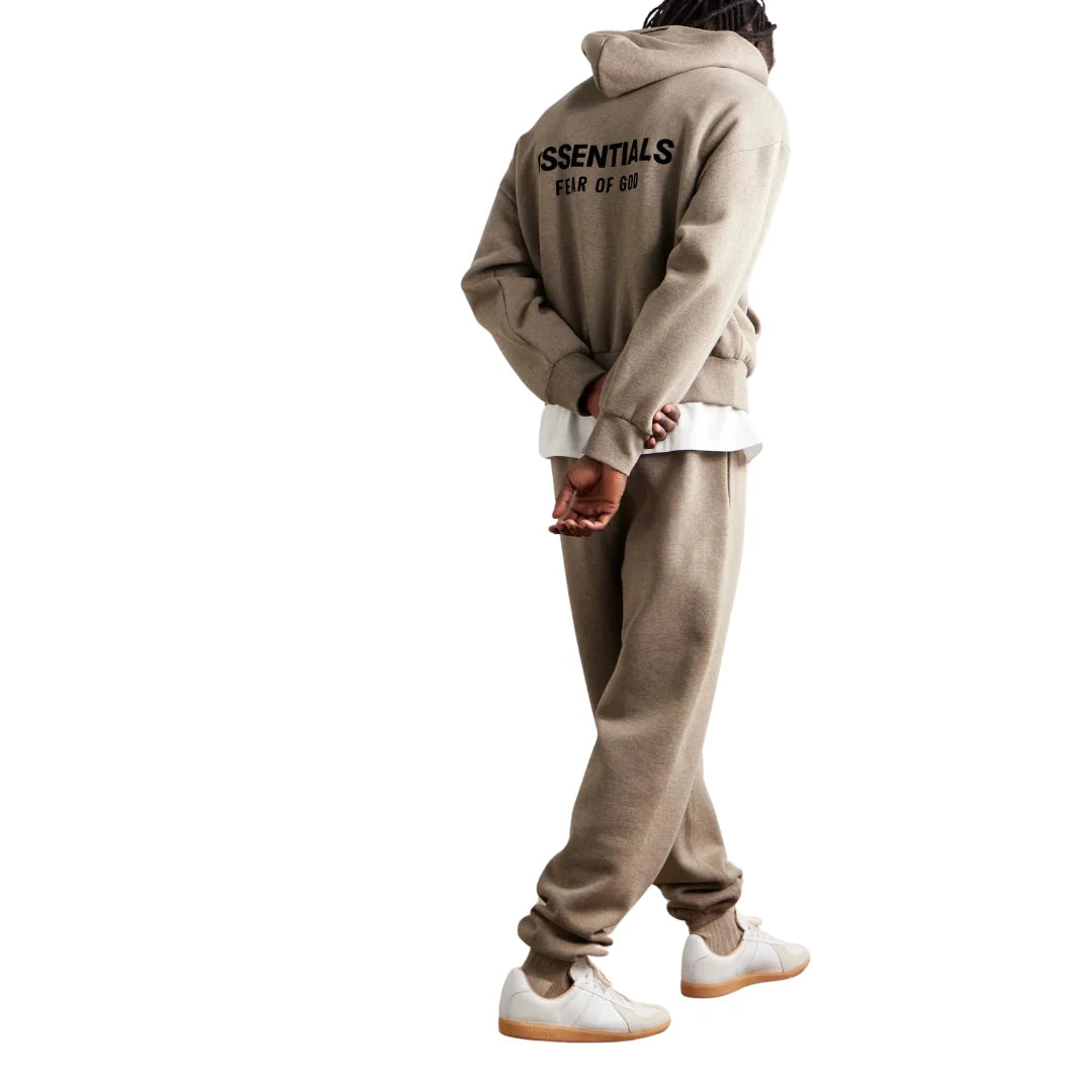 Fear Of God Essentials SS25 Zip-Up Hoodie - "Heather Grey"