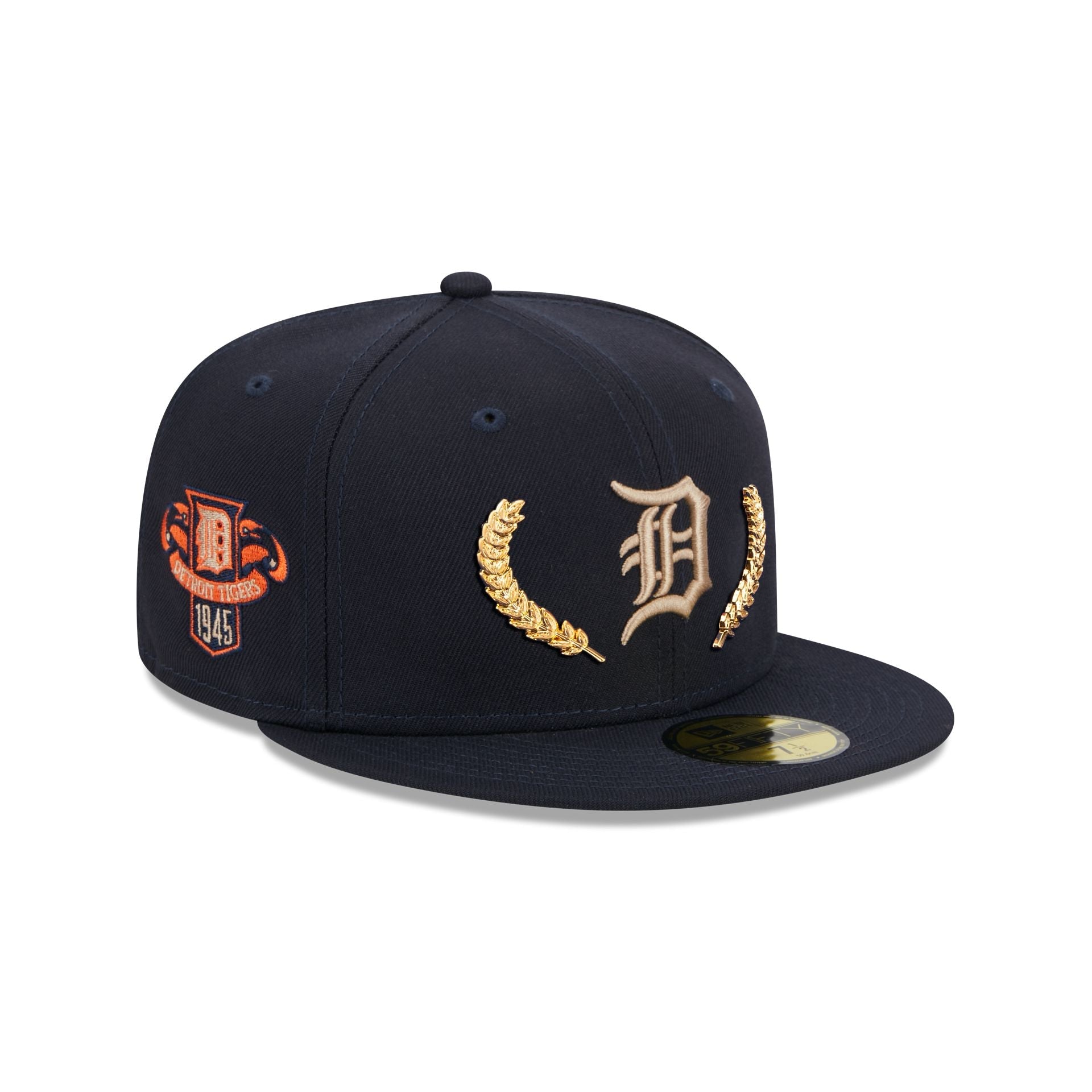 Detroit Tigers Gold Leaf 59FIFTY Fitted Hat image 0