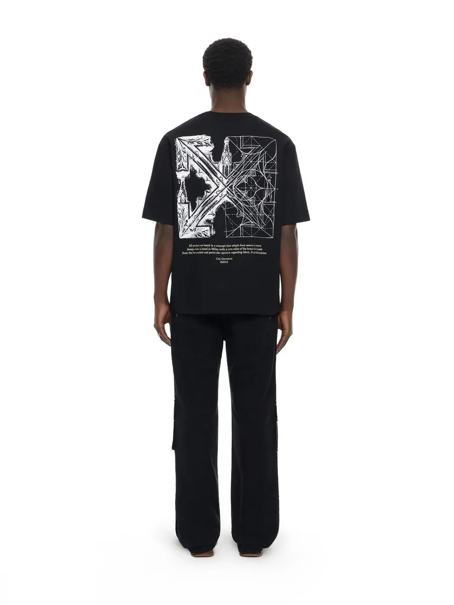 Off-White Milano City Garments Skate T-Shirt - "Black"