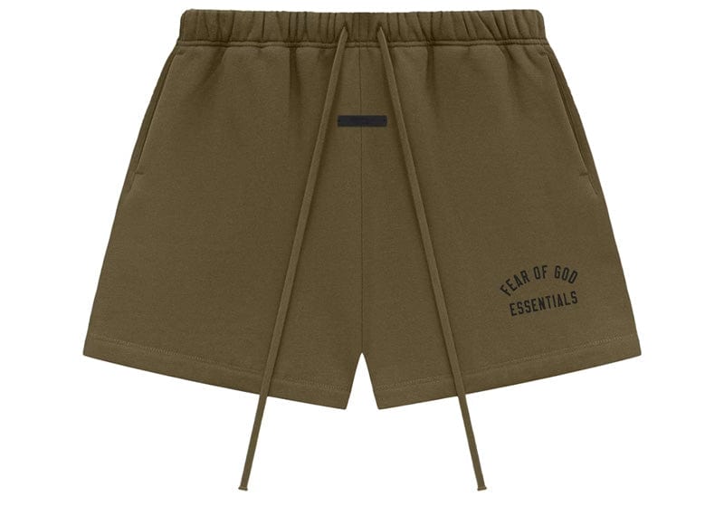 Fear of God Essentials Fleece Soccer Short Olive image 0