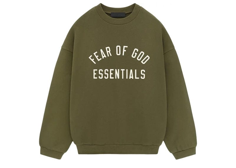 Fear of God Essentials Fleece Crewneck Military image 0