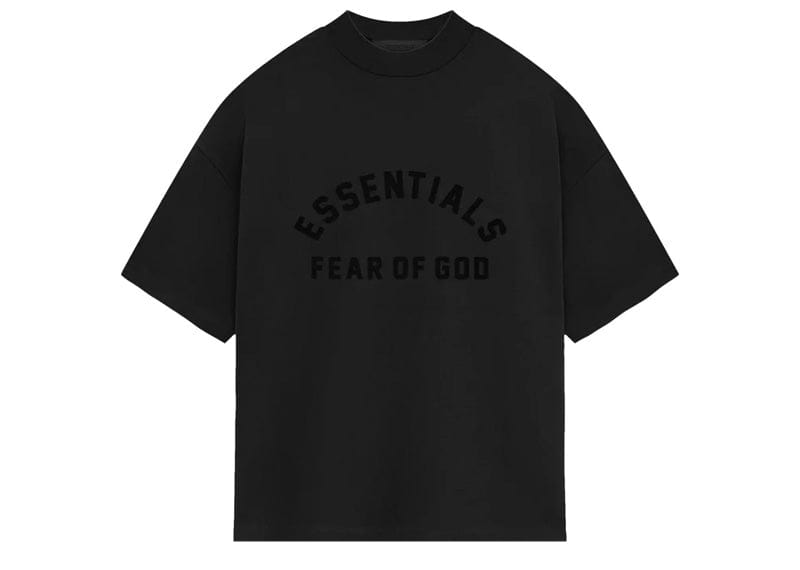 Fear of God Essentials Heavy Jersey Crewneck Tee Jet Black image 0