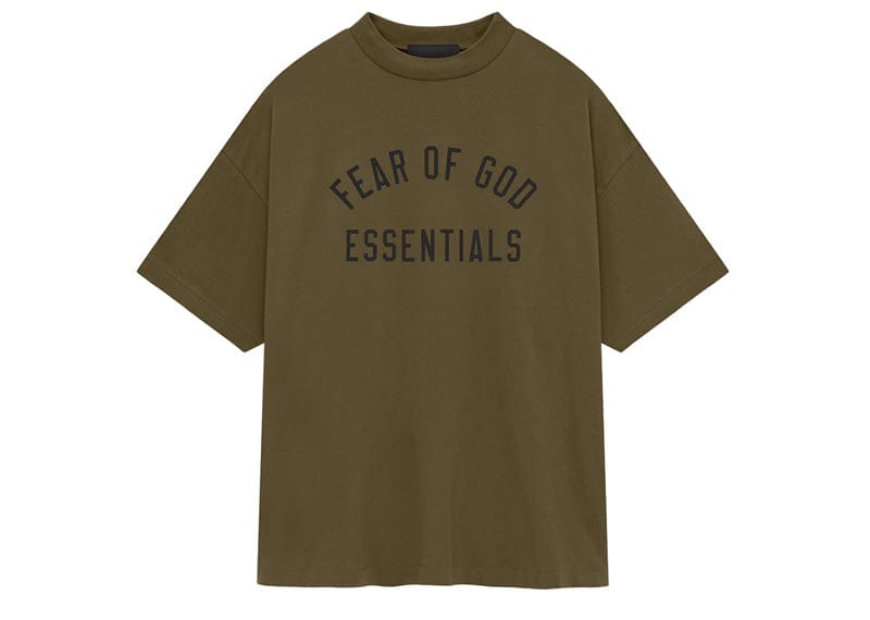 Fear of God Essentials Jersey Crewneck Tee Olive image 0