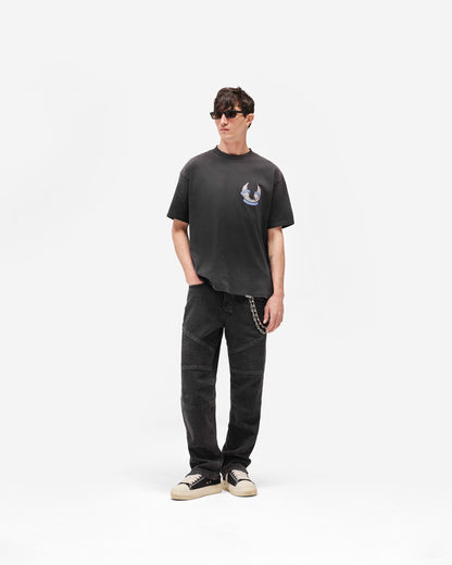 Represent X Belstaff Born To Bike T-Shirt - "Aged Black"