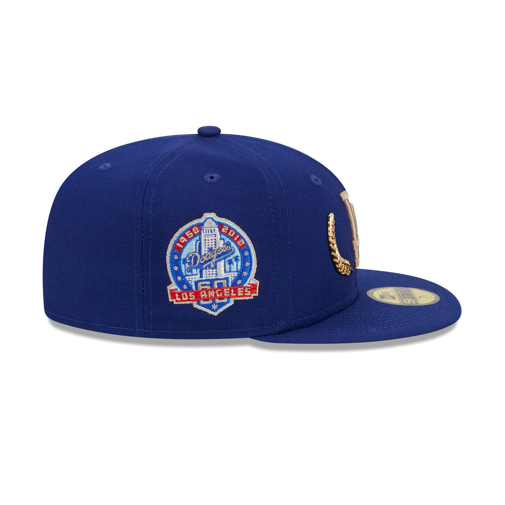 Los Angeles Dodgers Gold Leaf 59FIFTY Fitted Hat image 3
