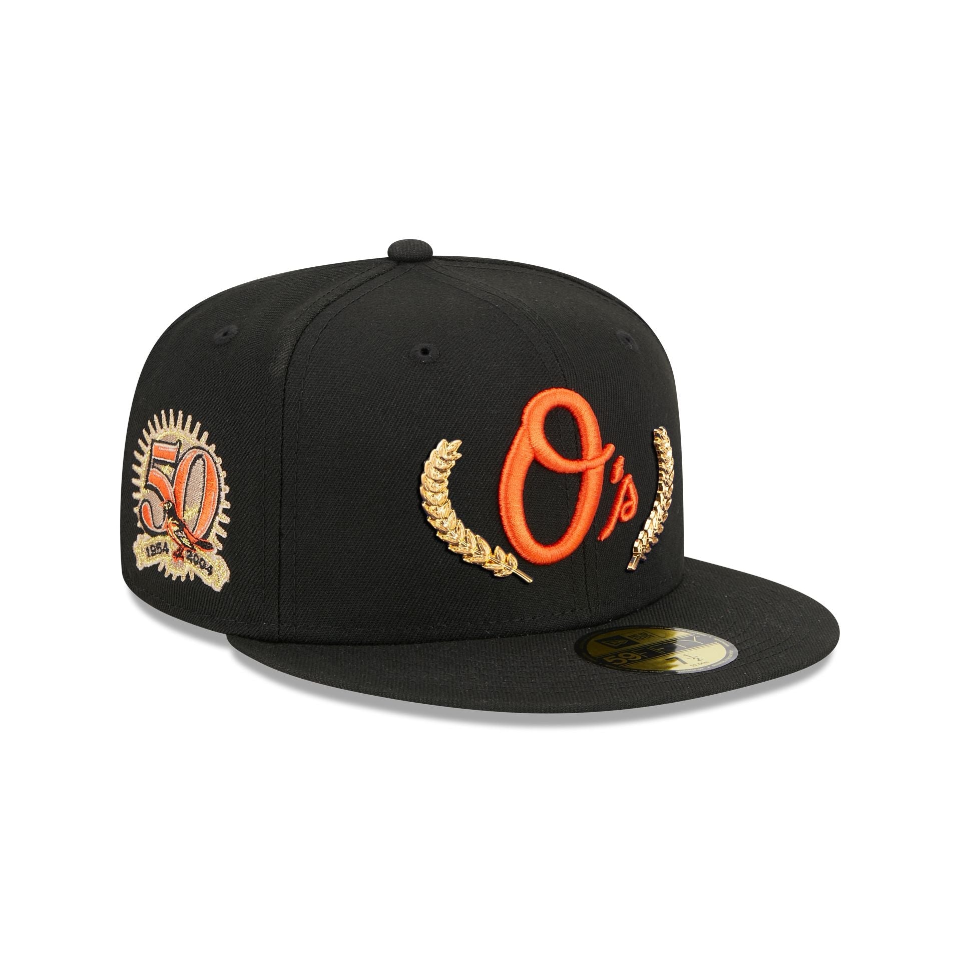 Baltimore Orioles Gold Leaf 59FIFTY Fitted Hat image 0