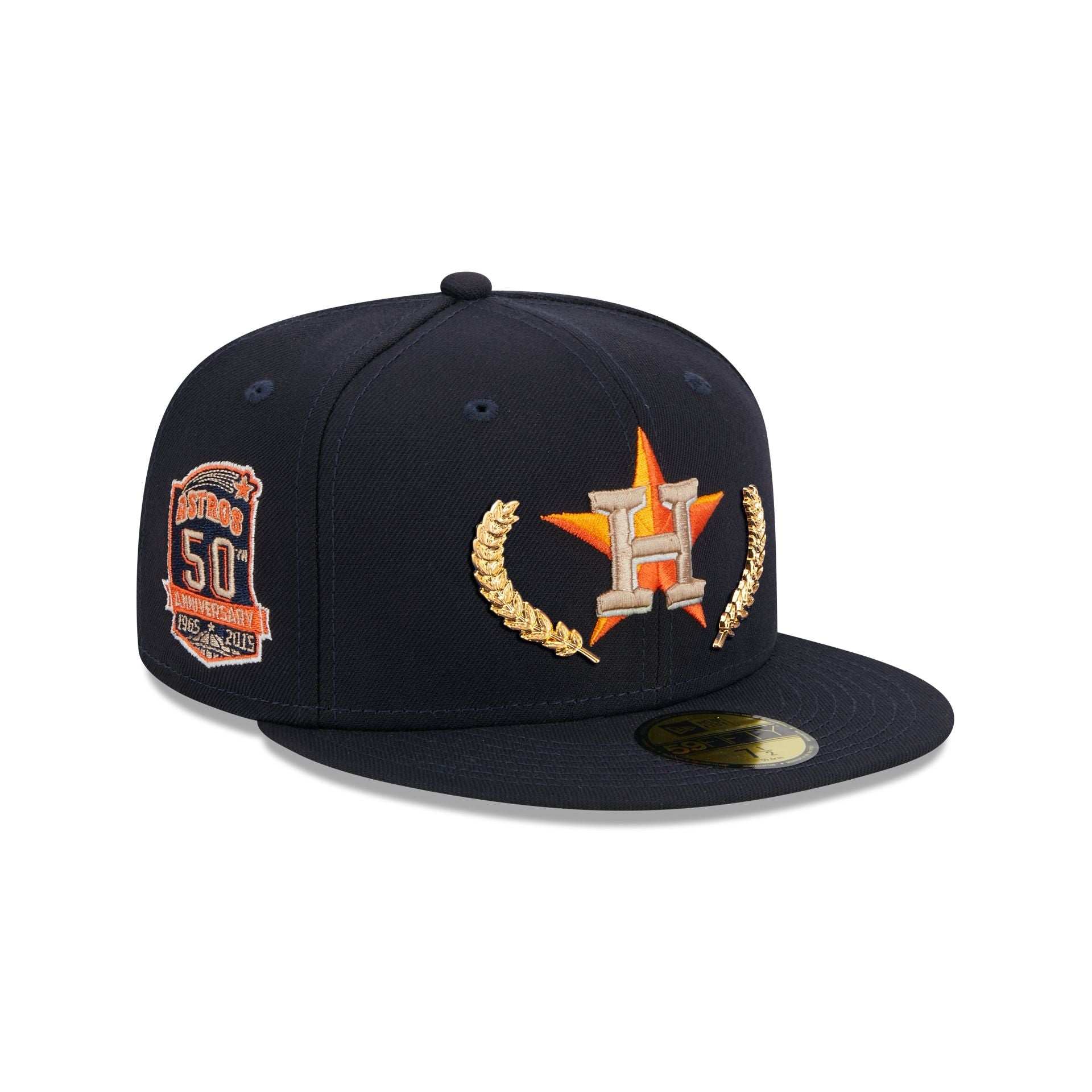 Houston Astros Gold Leaf 59FIFTY Fitted Hat image 0