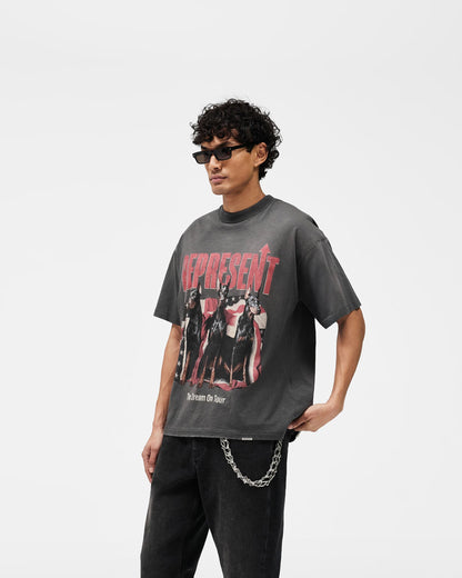Represent Dream On Tour T-shirt - "Sun Fade Grey"