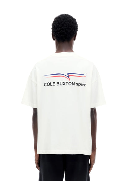 Cole Buxton SS26 Sport T-shirt - "Vintage White"
