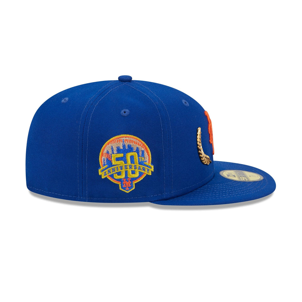 New York Mets Gold Leaf 59FIFTY Fitted Hat image 3